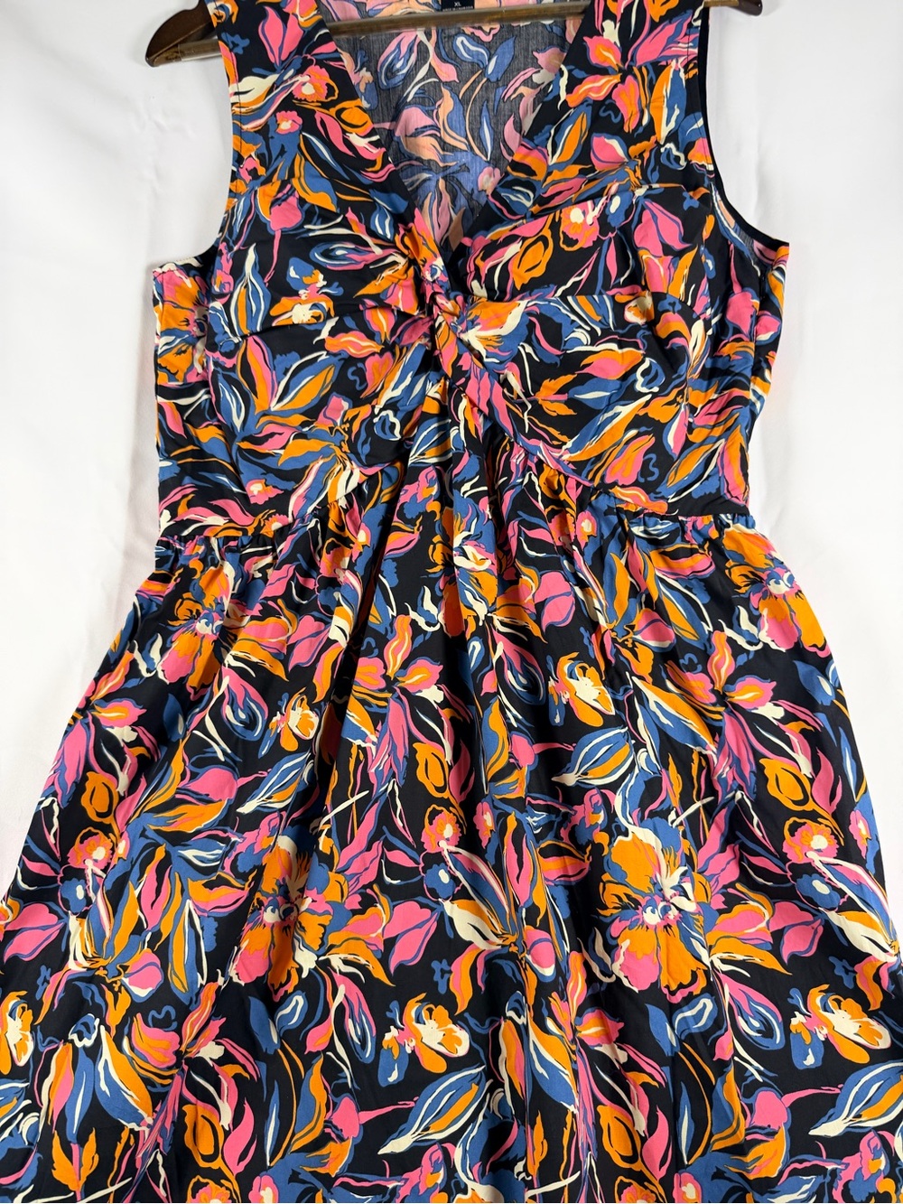 FRENCH CONNECTION Women’s Size XL Dress Maxi Twist Front Style Cotton NWT - Picture 8 of 15